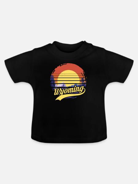 Wyoming - Baby Bio-T-Shirt mit Rundhals - Schwarz