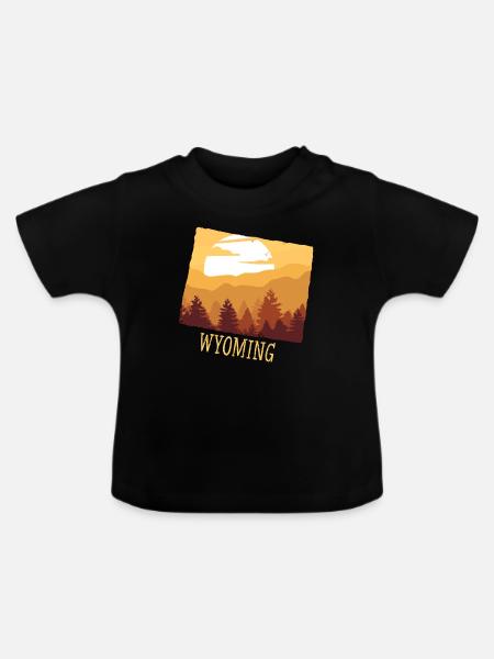 Wyoming - Baby Bio-T-Shirt mit Rundhals - Schwarz