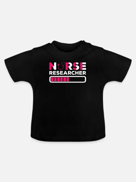 Pflegeforscher In Ausbildung - Baby Bio-T-Shirt mit Rundhals - Schwarz