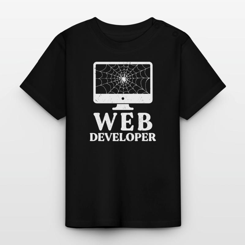 Web Developer Website Development IT Programmer Baby Organic T-Shirt with Round Neck