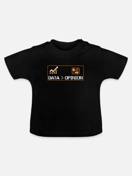 Statistik Datenanalyse Beruf Statistiker - Baby Bio-T-Shirt mit Rundhals - Schwarz