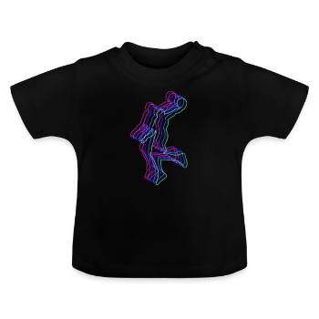 Basketball - Baller - Sports Passion - Baby Organic T-Shirt with Round Neck - black - Front
