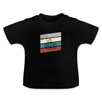Gaming Retro - Baby Bio-T-Shirt mit Rundhals - Schwarz - Vorne