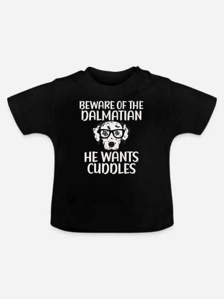 Gifts for Dalmatian Lovers - Baby Bio-T-Shirt mit Rundhals - Schwarz