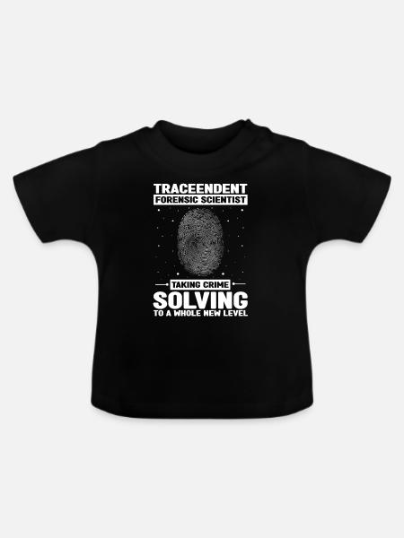 DNA-Analyst und Kriminallabor - Baby Bio-T-Shirt mit Rundhals - Schwarz