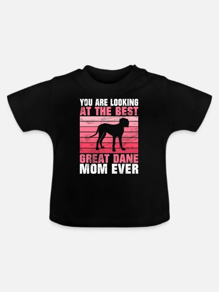 Great Dane Gifts - Baby Bio-T-Shirt mit Rundhals - Schwarz