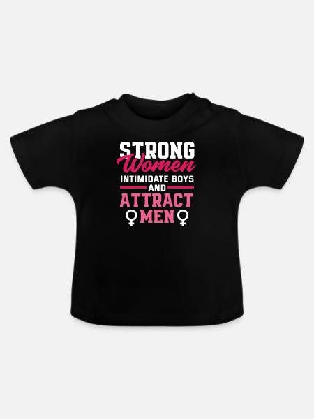 Feminismus Feministin - Baby Bio-T-Shirt mit Rundhals - Schwarz