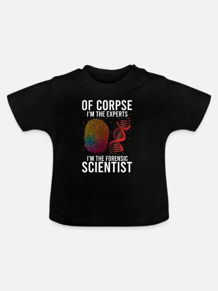 Forensischer Wissenschaftlicher Ermittler - Baby Bio-T-Shirt mit Rundhals - Schwarz