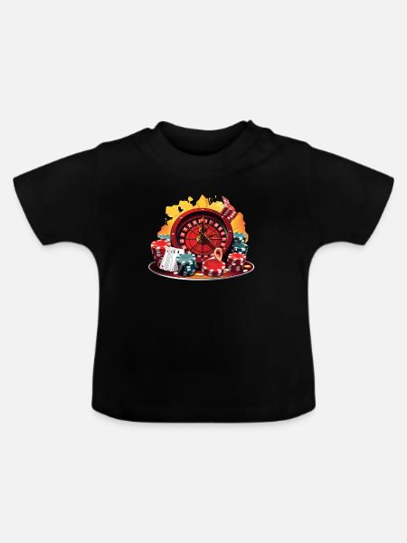 Kasino - Baby Bio-T-Shirt mit Rundhals - Schwarz