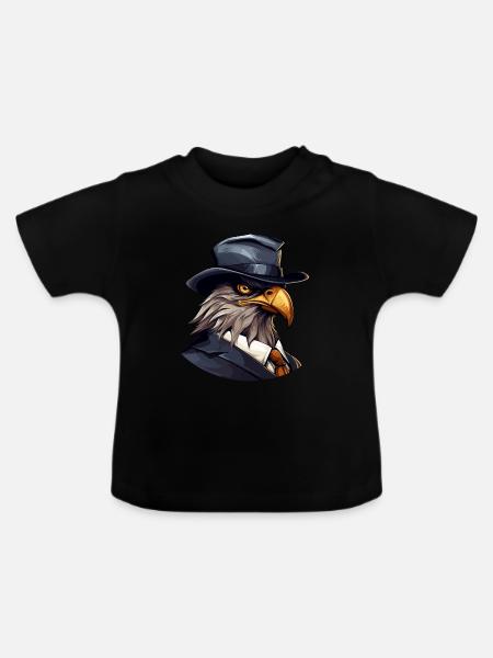 Falke Mafia - Baby Bio-T-Shirt mit Rundhals - Schwarz