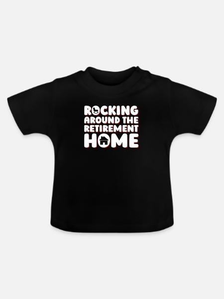 Rentner Rente Rentner - Baby Bio-T-Shirt mit Rundhals - Schwarz