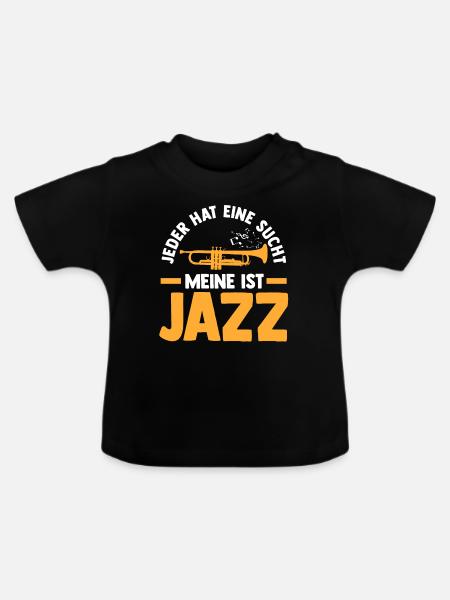 Jazz Tänzer - Baby Bio-T-Shirt mit Rundhals - Schwarz