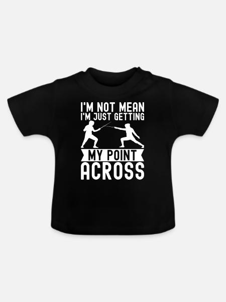 Fechten Fechtsport - Baby Bio-T-Shirt mit Rundhals - Schwarz
