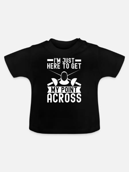 Fechten Fechtsport - Baby Bio-T-Shirt mit Rundhals - Schwarz
