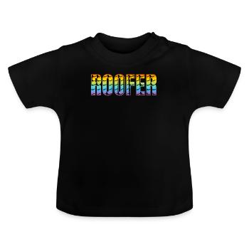Roof Worker Roofing Worker - Roofer - Baby Bio-T-Shirt mit Rundhals - Schwarz - Vorne