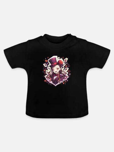 Vampir - Baby Bio-T-Shirt mit Rundhals - Schwarz