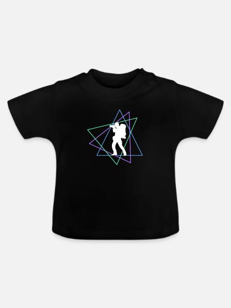 Fotografie - Baby Bio-T-Shirt mit Rundhals - Schwarz