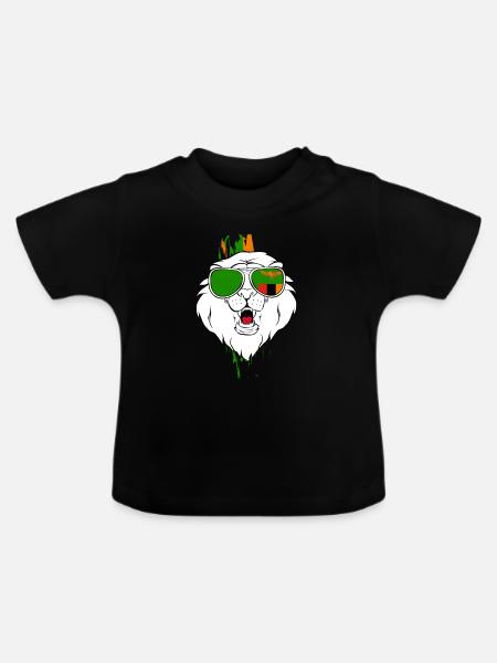 Sambia - Baby Bio-T-Shirt mit Rundhals - Schwarz