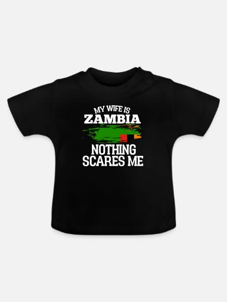 Sambia - Baby Bio-T-Shirt mit Rundhals - Schwarz
