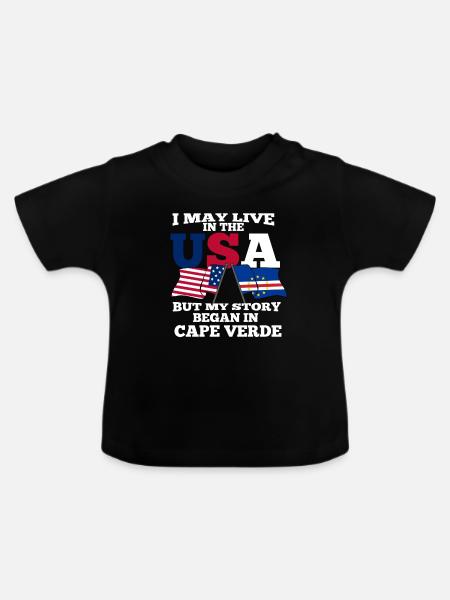 Cape Verde - Baby Bio-T-Shirt mit Rundhals - Schwarz