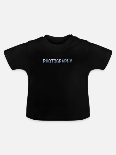Fotografie - Baby Bio-T-Shirt mit Rundhals - Schwarz