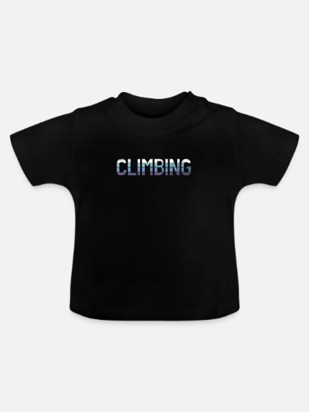Klettern - Baby Bio-T-Shirt mit Rundhals - Schwarz