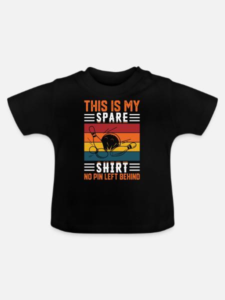 Bowling - Baby Bio-T-Shirt mit Rundhals - Schwarz