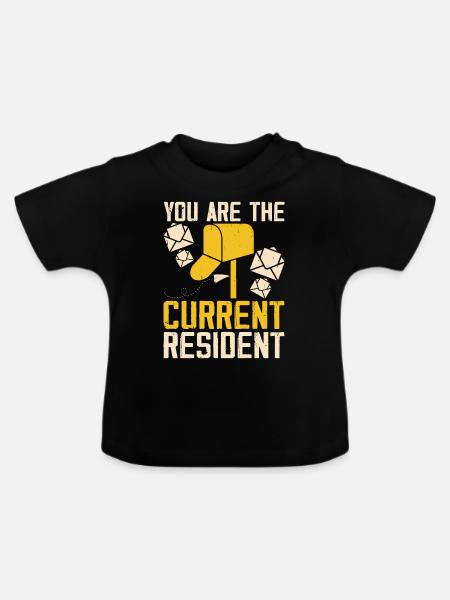 Briefträger Postbote - Baby Bio-T-Shirt mit Rundhals - Schwarz