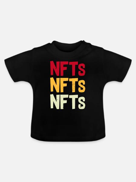 NFT - Baby Bio-T-Shirt mit Rundhals - Schwarz