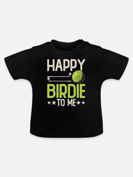Golf Golfer - Baby Bio-T-Shirt mit Rundhals - Schwarz