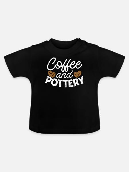 Töpfern Töpferei Töpfer - Baby Bio-T-Shirt mit Rundhals - Schwarz
