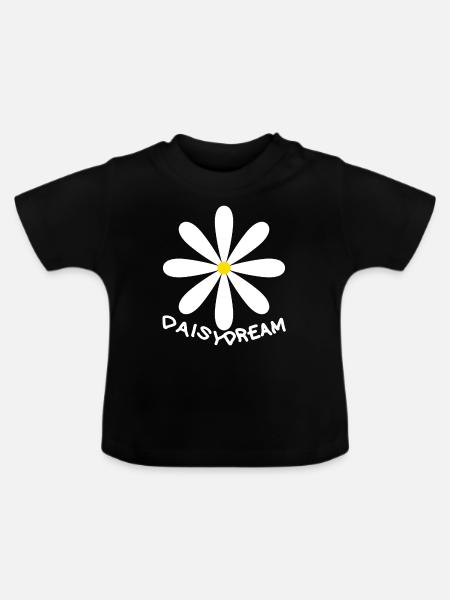 Daisy Dream - Baby Bio-T-Shirt mit Rundhals - Schwarz