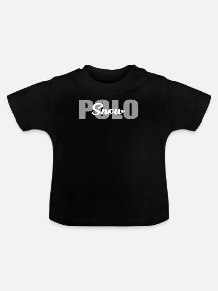 Snow Polo - Baby Bio-T-Shirt mit Rundhals - Schwarz