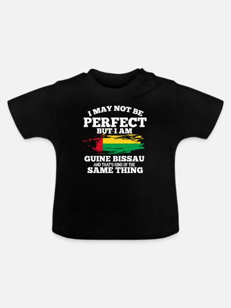 Guinea Bissau - Baby Bio-T-Shirt mit Rundhals - Schwarz