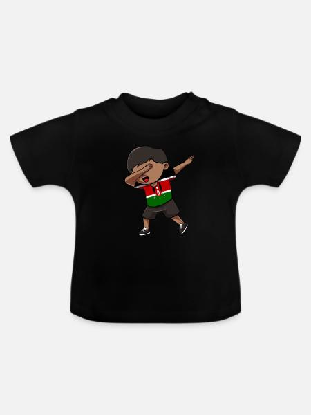 Kenia - Baby Bio-T-Shirt mit Rundhals - Schwarz