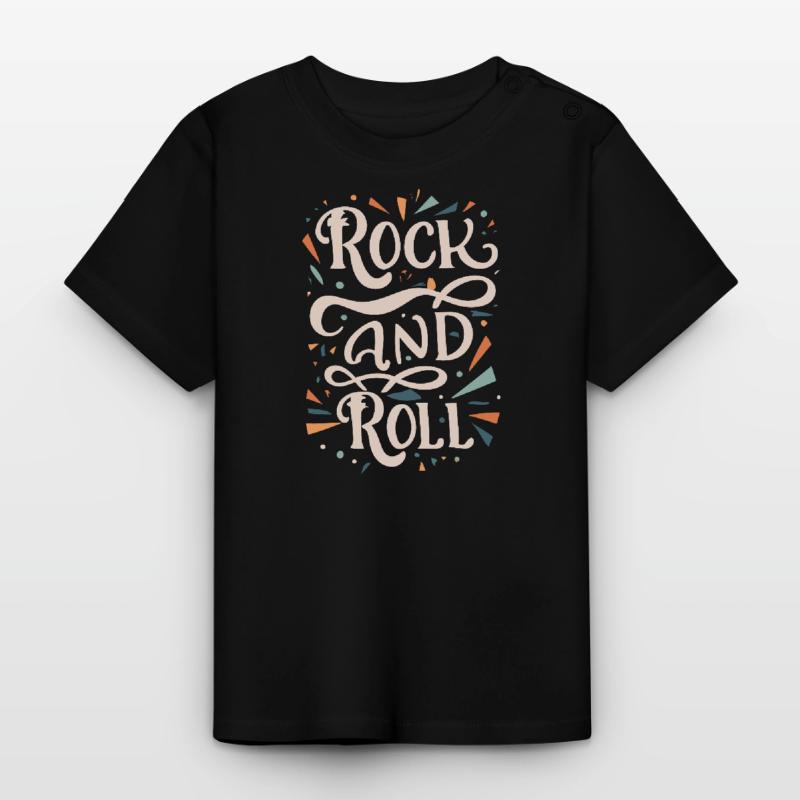 Devise de la déclaration rock and roll T-shirt bio col rond Bébé