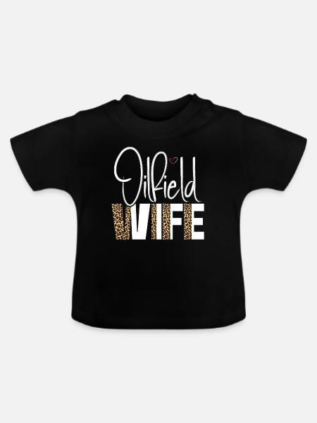 Ölfeldarbeiter Rig Roughneck Ölfeldfrau - Baby Bio-T-Shirt mit Rundhals - Schwarz