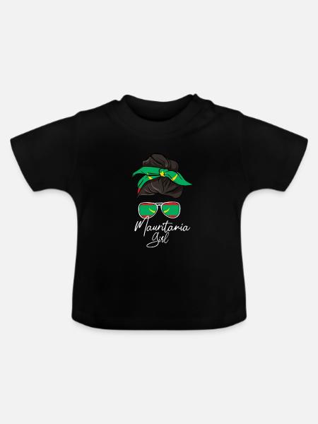 Mauretanien - Baby Bio-T-Shirt mit Rundhals - Schwarz