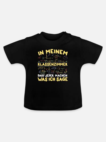 Lehrer Lehrerin Schule Klassenzimmer - Baby Bio-T-Shirt mit Rundhals - Schwarz
