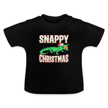 Noël vif - T-shirt bio col rond Bébé - noir - Devant
