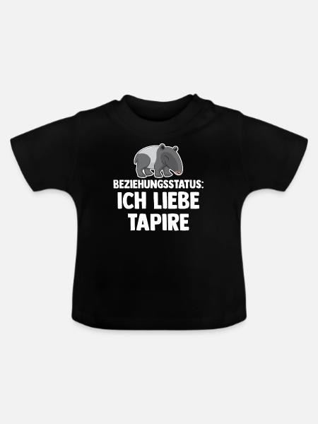 Tapir - Baby Bio-T-Shirt mit Rundhals - Schwarz