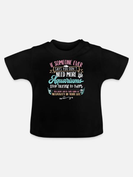 Aquarium - Baby Bio-T-Shirt mit Rundhals - Schwarz