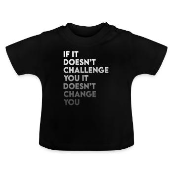 Fitness Motivation Citation inspirante Fitness - T-shirt bio col rond Bébé - noir - Devant