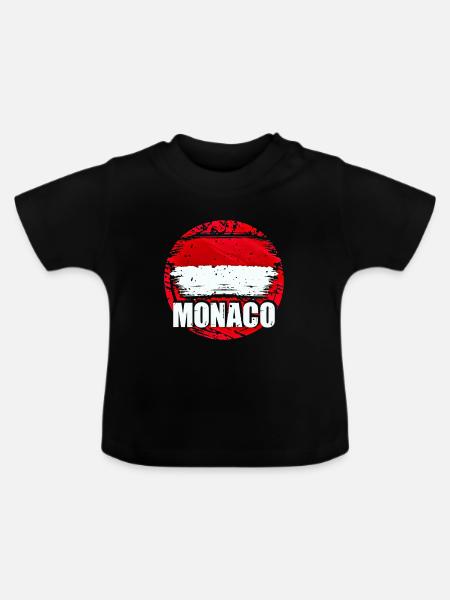 Monaco - Baby Bio-T-Shirt mit Rundhals - Schwarz