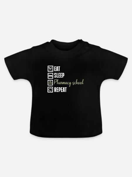 Apotheker Geschenk Apotheke - Baby Bio-T-Shirt mit Rundhals - Schwarz