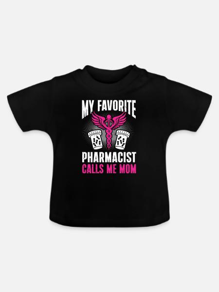 Apotheker Geschenk Apotheke - Baby Bio-T-Shirt mit Rundhals - Schwarz