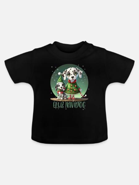 Dalmatinische Elfe - Baby Bio-T-Shirt mit Rundhals - Schwarz