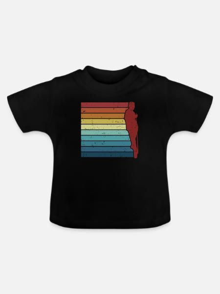 Retro Snooker Billardtisch Billiards - Baby Bio-T-Shirt mit Rundhals - Schwarz