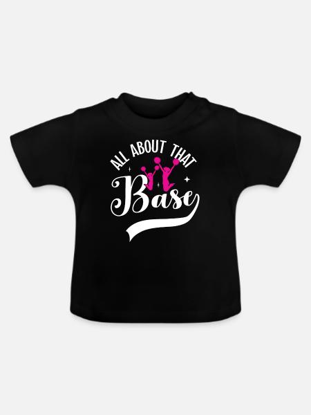 Cheerleadermädchen Cheerleading Jubel Jugend - Baby Bio-T-Shirt mit Rundhals - Schwarz