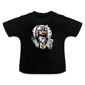 2Bach Funny Internet Meme Crossover Music - Baby Organic T-Shirt with Round Neck - black - Front